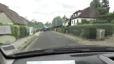 Стройной француженке накидали на клык в машине и потом выебали на природе